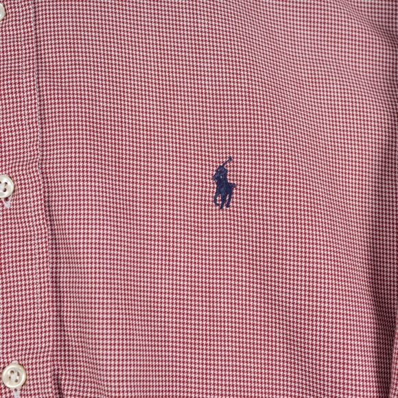 Polo Ralph Lauren Men XL Blake Button Down Shirt‎ Red Long Sleeve Classic Fit - Picture 4 of 12